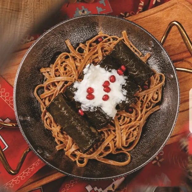 Аришта с долмой