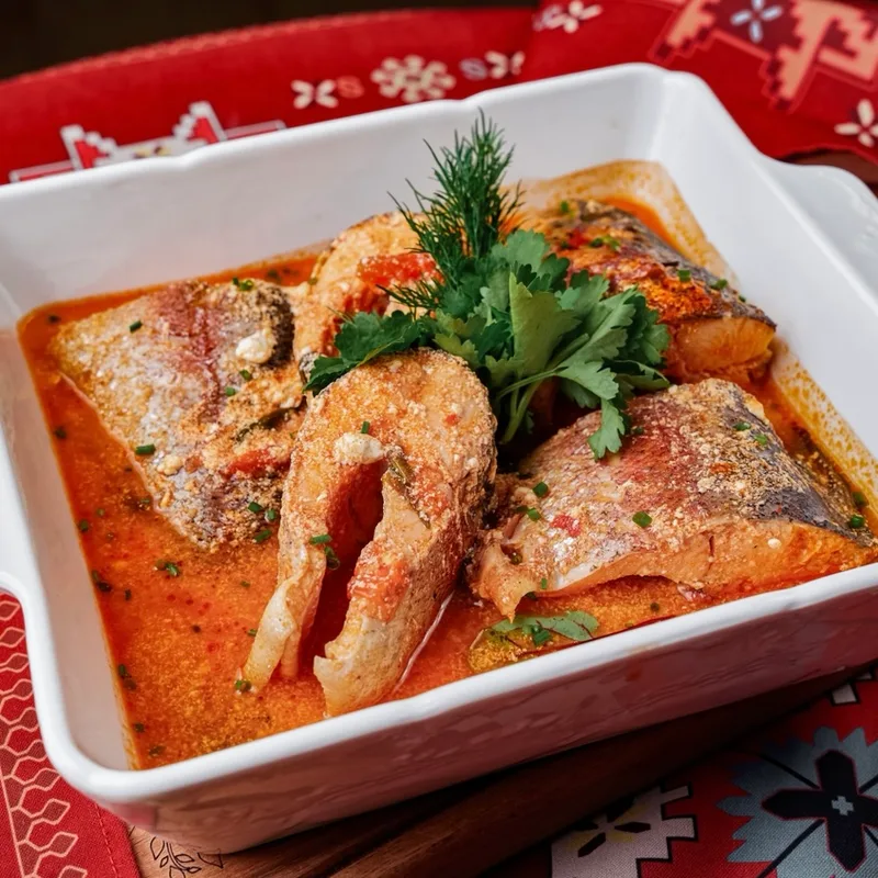 Радужная форель Гарни с мацуном
