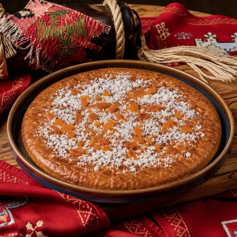 Гата с сушёным абрикосом